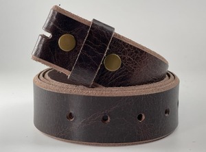 Cinturón de cuero hecho a mano de lujo para hombres con acabado Premium Cinturón de cuero duradero para hombres Denim y uso al aire libre al precio más barato - Product Image 4