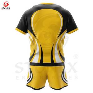 Free Design Custom Sublimation Sport Club College Rugby <b>Jersey</b> Set Suppliers <b>Man</b> Rugby <b>Shirts</b> League Uniforms and Shorts - Product Image 6