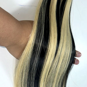 Offre spéciale 100% vietnamien Ombre droite en vrac Extensions de cheveux humains soyeux doux sans perte HD dentelle Afro lâche vague profonde faisceau - Product Image 1