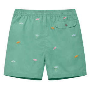 กางเกงว่ายน้ำชายสีเขียว กางเกงชายหาดฤดูร้อน น้ำหนักเบา แห้งเร็ว - Product Image 2