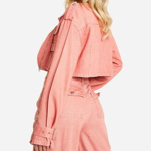 Nueva Colección de Invierno 2024, Chaqueta Vaquera Unisex de Estilo Moderno OEM, Chaqueta de Algodón con Forro de Piel de Oveja, Logotipo Personalizado, Diseño Más Popular - Product Image 2