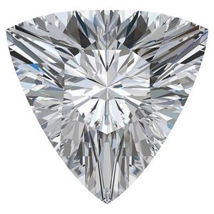 Diamante suelto de moissanita cultivada en laboratorio, claridad VVS1, corte facetado en forma de trillón, oferta de Navidad para joyería de boda - Product Image 1