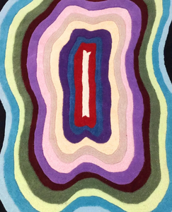 Tapis de style moderne tufté à la main en laine 100% de taille personnalisée conception d'illusion rayée irrégulière pour la maison salon sol de chambre d'enfants - Product Image 2