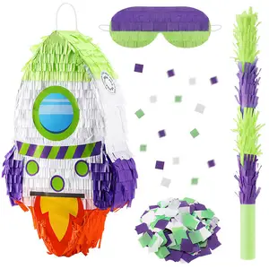 Tàu Tên Lửa Pinata Không Gian Đảng Pinata Với Khai mạc Sinh Nhật Đảng Trang Trí Nội Thất Bên Ngoài Chủ Đề Tên Lửa Pinata