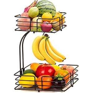 ชามผลไม้เหล็กพร้อมยาง2เส้นชามผลไม้ทำจากโลหะสำหรับใช้ในครัว - Product Image 6