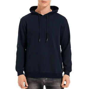 Sweat-shirts unisexes en coton 100% pour hommes, logo personnalisé, poche, écologiques, vente en gros OEM 2025 - Product Image 1