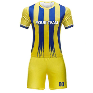 Maillot de football personnalisé 100 % polyester avec logo, respirant, couleur unie, col rond, manches courtes, fournisseur Pakistan - Product Image 5