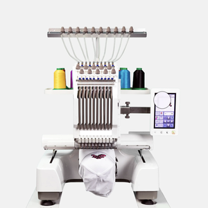 Máquina de bordar multiagujas EM 1010 de 10 agujas para start-ups con área de 12 puntos 2 x 8 puntos 3 pulgadas, 1000 puntadas por minuto - Product Image 1