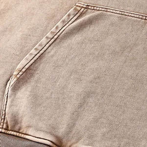 Sweat à capuche délavé à l'acide pour hommes de qualité supérieure 100% coton nouveau pull uni avec impression numérique motif solide pour l'hiver - Product Image 6