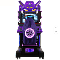 Cockpit de course automobile interactif avec lumières clignotantes en plastique pour parcs d'attractions et centres de divertissement familial