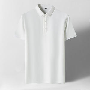 T-shirt de golf unisexe personnalisé en coton 100% à séchage rapide avec logo brodé sur le devant et poche pour hommes et femmes - Product Image 3