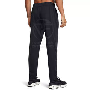 กางเกงซับเหงื่อของผู้ชายผ้าคอตตอนทรงตรงกลางผ้าซักสีเข้มสไตล์ลำลองน้ำหนักเบาออกแบบได้ตามต้องการ - Product Image 2