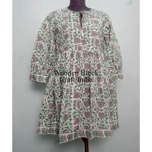 Vestido Maxi de Algodón Ecológico para Mujer, Estilo Bohemio, Estampado Floral, Lavable, Tejido a Mano, 100% Algodón, Informal, para Verano - Product Image 1