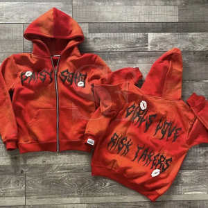 ชุดวอร์มผู้ชายผ้าฝ้ายน้ำหนักเบา ระบายอากาศดี ลายพิมพ์พัฟ ดีไซน์ใหม่ คุณภาพพรีเมียม ปี 2026 ล้างสีแบบ Acid Wash สำหรับฤดูหนาว - Product Image 5