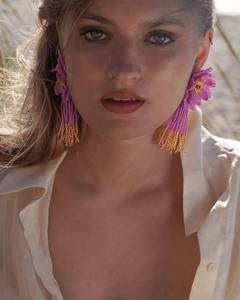 Boho ต่างหูลูกปัดด้วยการออกแบบสีฟ้าครามแอนดี้ cascading Fringe, เครื่องประดับของขวัญที่ไม่ซ้ำกัน - Product Image 5