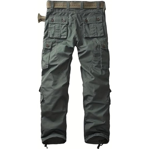 2025 pantalon de travail respirant de haute qualité vêtements de travail en plein air pantalon cargo de moto avec motif droit et techniques froissées - Product Image 2