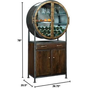 Modern & Antique Premium Mango Wood and Iron Wine and <b>Bar</b> <b>Cabinet</b> for Outdoor Restaurants Cafes Hot Selling <b>Bar</b> Furniture Set - Product Image 5