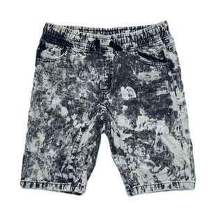 Pantalones cortos de chándal desgastados unisex con estampado 3D personalizado 100% algodón bordes crudos verano lavado ácido pantalones cortos para hombre - Product Image 1