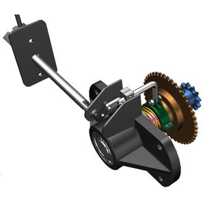 ชุดลดความเร็วรอบแบบแมนนวล Gast GR01A15OMC ผลิตในสหรัฐอเมริกา พร้อมหน้าแปลนยึดเกียร์ สีแดง 3000 รอบต่อนาที 230*106 มม. อัตราทด 1/3-1/10 เพิ่มแรงบิดมอเตอร์ - Product Image 4