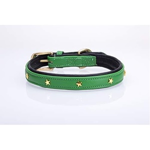 Collar de perro de cuero hecho a mano de la mejor calidad con diseño acolchado suave Fabricante Proveedor y mayorista indio superior Saman Exports - Product Image 4
