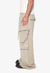 Venta caliente logotipo impreso personalizado OversizedBaggy Cargo Joggers transpirable múltiples bolsillos cordones largos Streetwear pantalones de chándal - Product Image 3