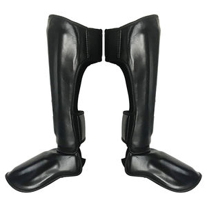 Haute qualité boxe étape garde jambes protection basse quantité minimale de commande boxe combat MMA boxe sécurité étape dans l'étape MMA protège-tibias surdimensionné - Product Image 1