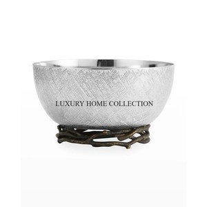 Elegantes cuencos de metal de alta calidad con diseños de inspiración antigua perfectos para servir sopas ensaladas piezas decorativas en el hogar - Product Image 2