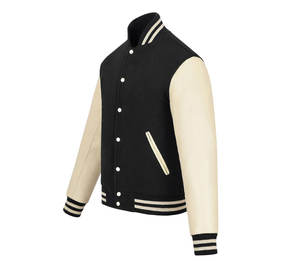 Venta al por mayor de encargo de lana Varsity chaquetas de las mujeres de manga de cuero de alta calidad Letterman chaqueta para el invierno - Product Image 4