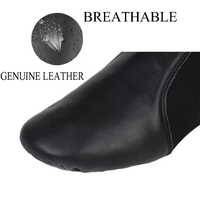 Sepatu Dansa Jazz Latin Berkualitas Tinggi BOLD SMART Kulit Asli Sol Terpisah Model Slip-On Klasik Profesional Dapat Disesuaikan