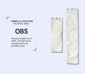 Housse de protection en plastique pour parapluie anti-pluie, prix de gros, pour un environnement intérieur agréable et une gestion de l'entretien, impression de logo - Product Image 3