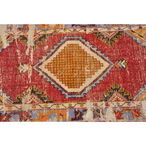 Alfombra roja Kilim turca Vintage 2,5X5,2 pies área grande lana látex respaldo Patchwork patrón rectángulo pasillo yute alfombra habitación alfombra - Product Image 5