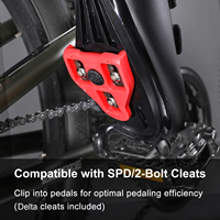 Chaussures de cyclisme sur route respirantes et confortables en gros, compatibles avec les clips Delta pour pédales à encliquetage, semelle rigide, pour le cyclisme en vrac