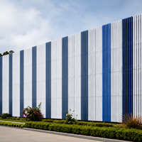 Système de persiennes aérodynamiques sur mesure en aluminium, design moderne, écologique, pour extérieur, industrie, hôtel, mur et fenêtre