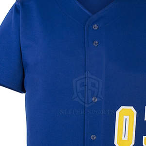 Ensemble d'uniformes de baseball à manches courtes pour hommes, imprimé sur mesure, nouvelle arrivée de vêtements de sport avec col rond, caractéristique respirante de grande taille - Product Image 4