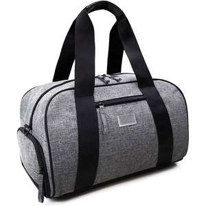 Sac de sport décontracté unisexe en gros, sac de voyage personnalisé en cuir et polyester, imperméable, léger, avec fermeture éclair imprimée - Product Image 5