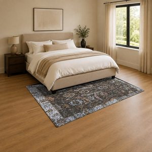 RUGS DEPOT LXDP-0848 Wholesale Terracotta Gold Contemporary Abstract Digital Printed Machine Washable Chenille Area Rug Non <b>Slip</b> - Product Image 3