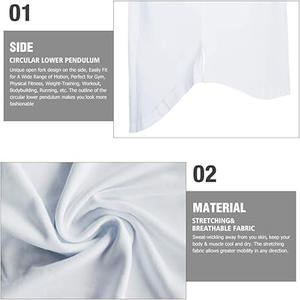 เสื้อกล้ามออกกำลังกายผู้ชายแบบไม่มีแขน รุ่นใหม่ปี 2026 ผ่าข้าง พิมพ์ลายสีพื้น - Product Image 6