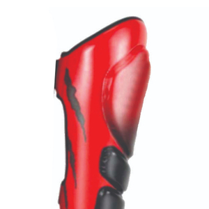 Protège-tibias et cou-de-pied en cuir de vachette Protège-tibias d'entraînement Muay Thai et Kickboxing en cuir véritable - Product Image 3