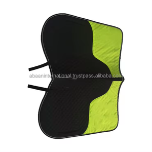 Tapis de selle matelassé en coton de qualité supérieure – Couverture de selle pour cheval bicolore |   Tapis de selle de luxe bicolore pour cheval – Conception en coton matelassé doux - Product Image 6