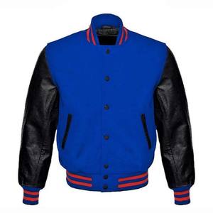 OEM de alta calidad parche bordado hombres Universidad personalizado béisbol bombardero Letterman cuero manga Varsity chaqueta de los hombres - Product Image 6