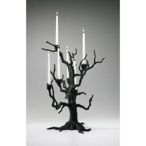 Bougeoir Votif Vintage Couleur Argent Gravé Design Décoratif Maison Mariage Centre de Table Pilier Forme Cône Candélabre - Product Image 6