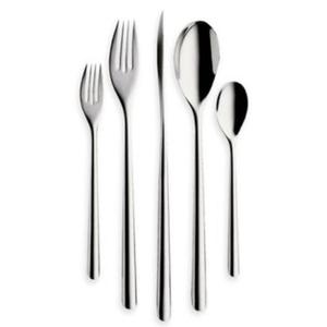 Elegante juego de cubiertos de acero inoxidable con artesanía de alta calidad y bordes pulidos lisos para comidas formales - Product Image 4