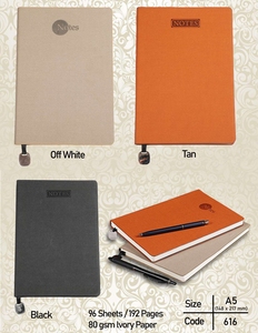 Notebook Wholesale Best Selling Custom Luxury Design and Logo PU Leather Notebook Diarys for <b>Office</b> Employees College Students - Product Image 3
