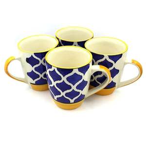 Taza de cerámica clásica, taza duradera asequible para bebidas calientes y frías, hermosa Taza de cerámica hecha a mano - Product Image 5