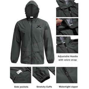 Survêtements coupe-vent longueur genou avec fermeture à cordon en nylon/polyester respirants personnalisés pour hommes et femmes Nouveau printemps - Product Image 3