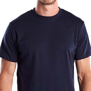 T-shirts décontractés 100 % coton, coupe ajustée, respirants, à manches courtes et col rond, toucher doux, couleur unie, vente en gros pour la confection de vêtements - Product Image 2