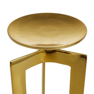 Table d'appoint/centrale en métal marron unique Design graphique tendance fait à la main Décoration de Pâques-Salon élégant Mobilier écologique - Product Image 2