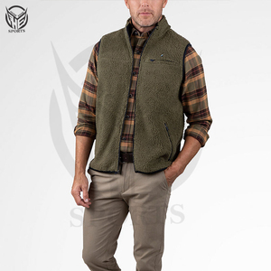 Chaqueta sin Mangas de Polar Personalizada para Fabricantes de Ropa, Chaleco de Polar Cálido de Invierno para Hombre, Talla Grande. - Product Image 5
