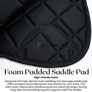 Almohadillas de sillín de caballo ecuestre personalizadas Almohadilla de sillín de satén con respaldo de espuma antideslizante Montar en inglés y Occidental elegante y funcional - Product Image 4