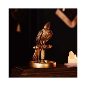 Figura de Fawkes con Base de Metal Dorado para Coleccionistas de Harry Potter, Accesorio Decorativo - Product Image 1
